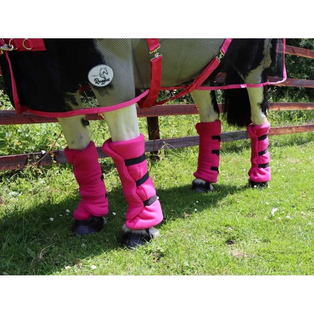 Heavy Horse Fleece Leg Wraps - Set of 4 - Image 6
