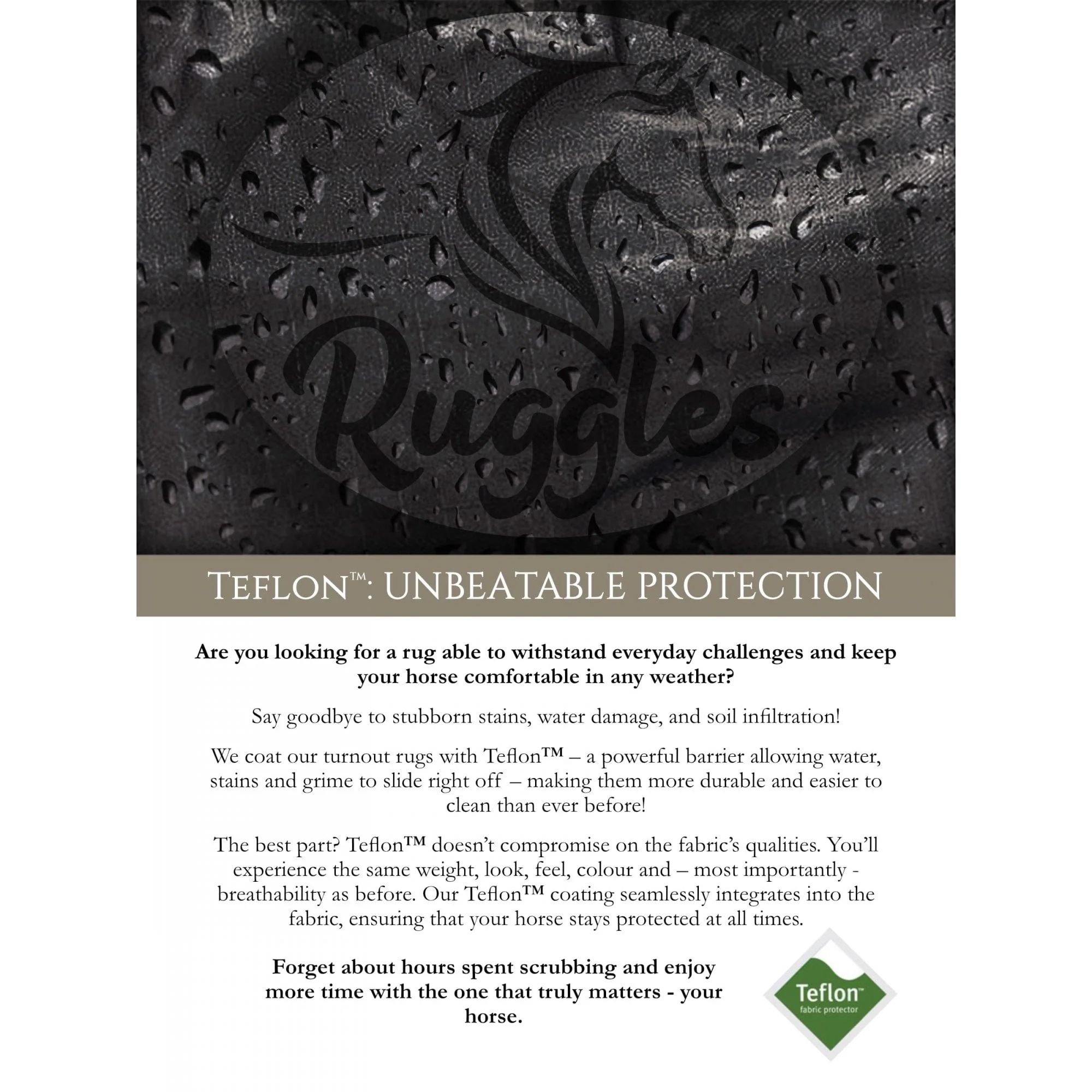 Heavy Horse Middleweight 280g Combo 1200D Turnout Rug - Image 7