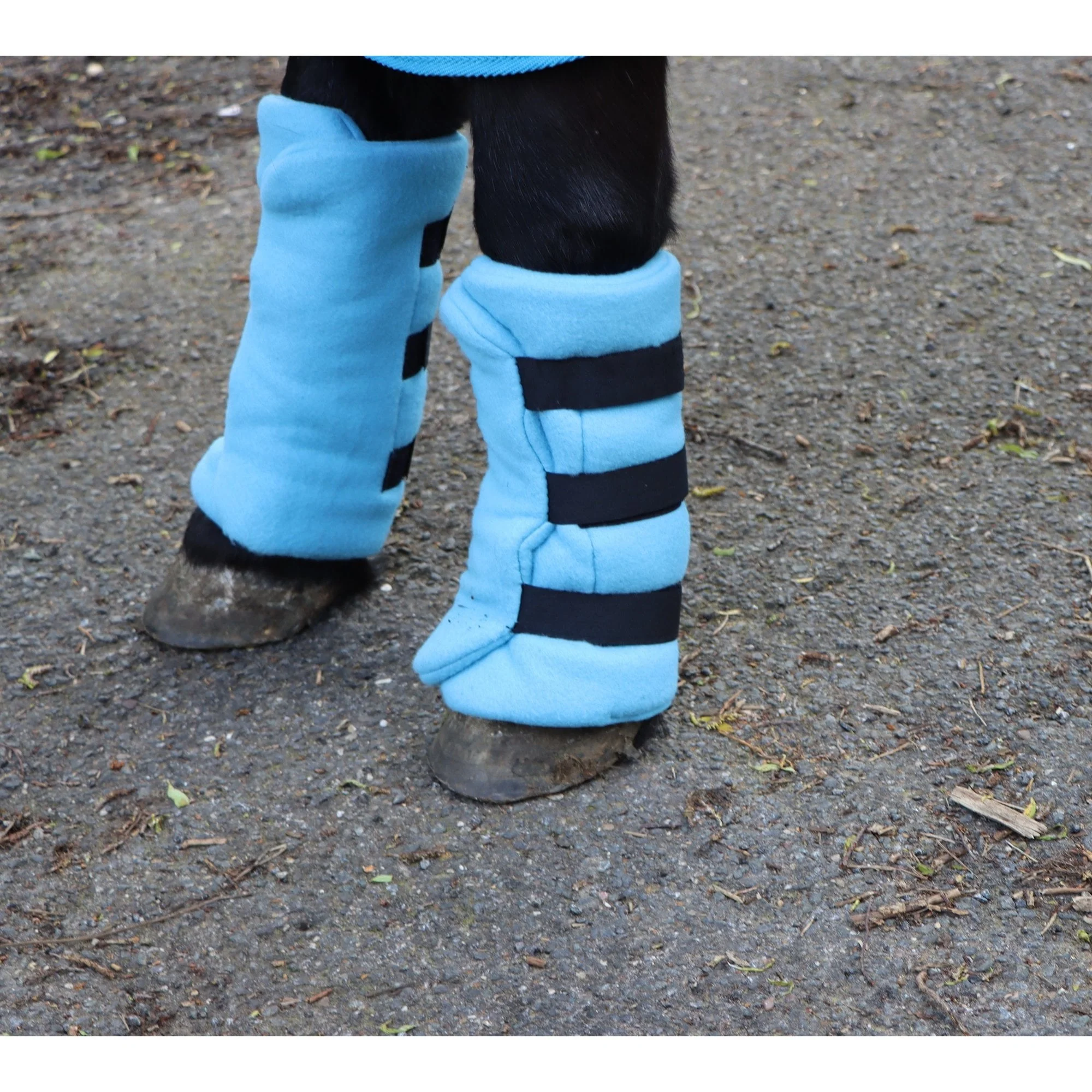 Shetland-Miniature-Donkey Fleece Leg Wraps - Set of 4 - Image 3