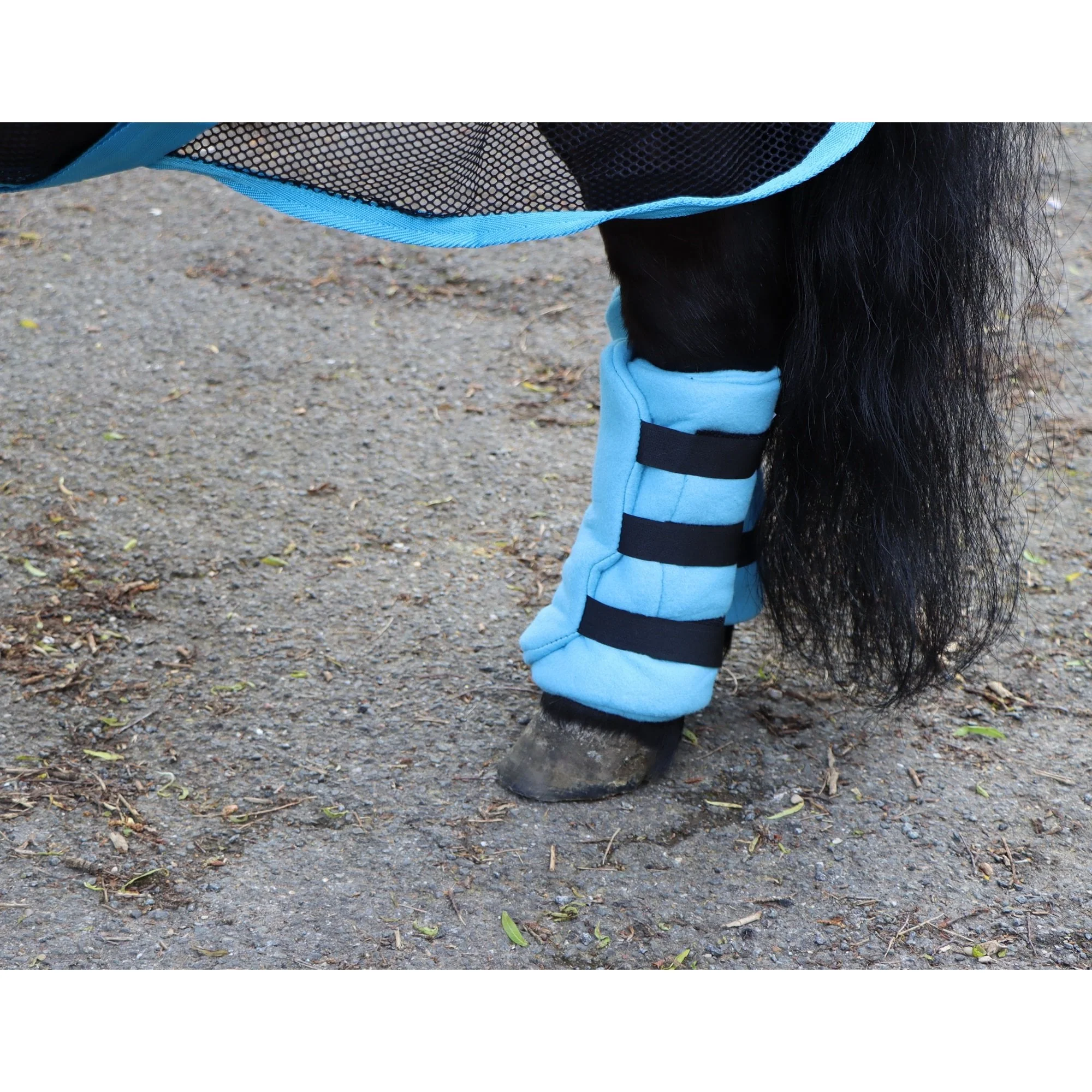 Shetland-Miniature-Donkey Fleece Leg Wraps - Set of 4 - Image 4