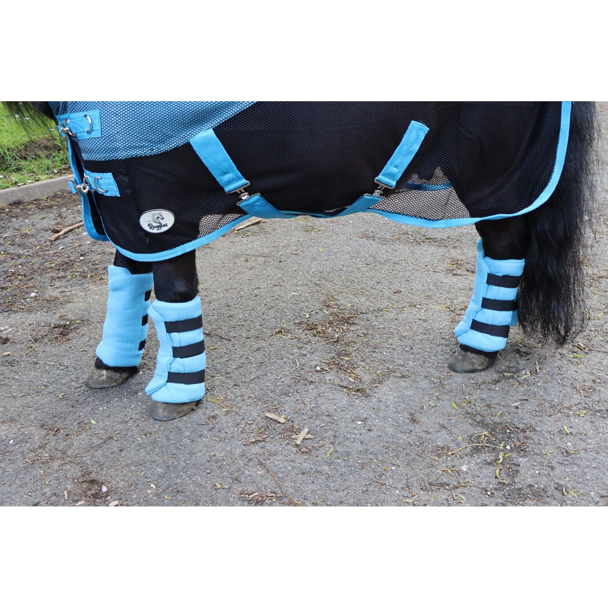 Shetland-Miniature-Donkey Fleece Leg Wraps - Set of 4 - Image 5