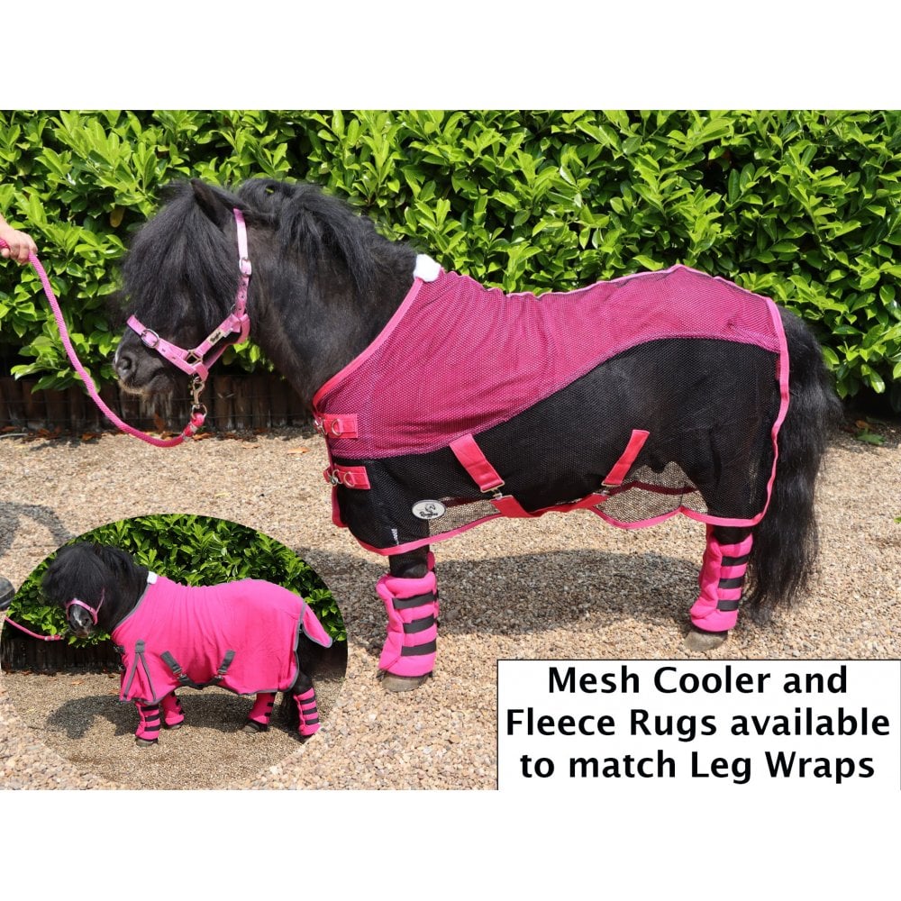 Shetland-Miniature-Donkey Fleece Leg Wraps - Set of 4 - Image 8
