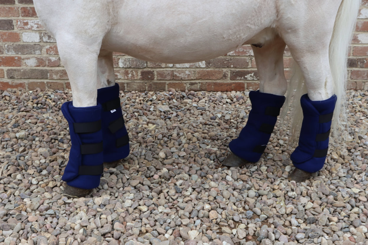 Shetland-Miniature-Donkey Fleece Leg Wraps - Set of 4 - Image 3