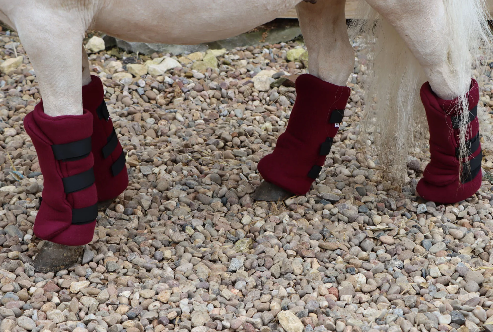 Shetland-Miniature-Donkey Fleece Leg Wraps - Set of 4 - Image 6