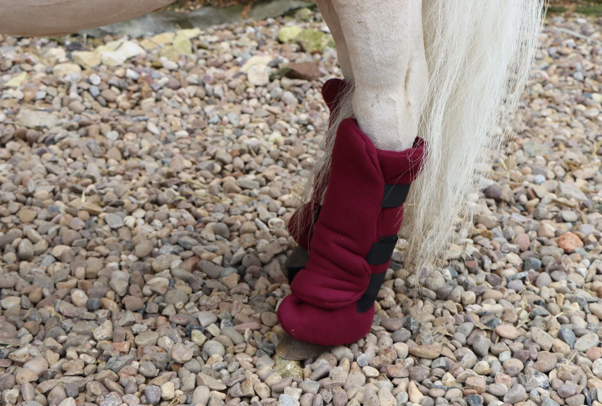 Shetland-Miniature-Donkey Fleece Leg Wraps - Set of 4 - Image 8