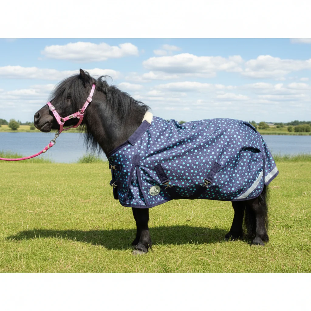 Shetland-Miniature-Donkey-Section A V2 Lightweight No Fill Turnout Rug - Image 3
