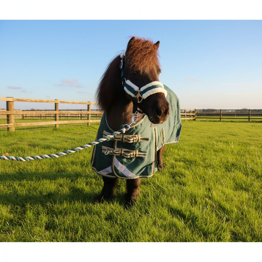 Shetland-Miniature-Donkey-Section A V2 Lightweight No Fill Turnout Rug - Image 7