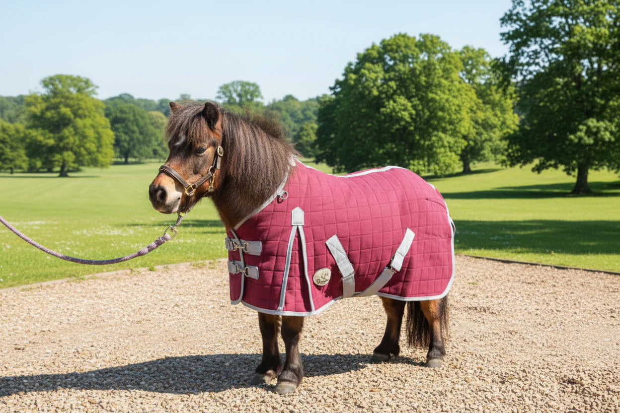 Shetland-Miniature-Donkey Triple Layer Wicking Rug With Detachable Neck - Image 4