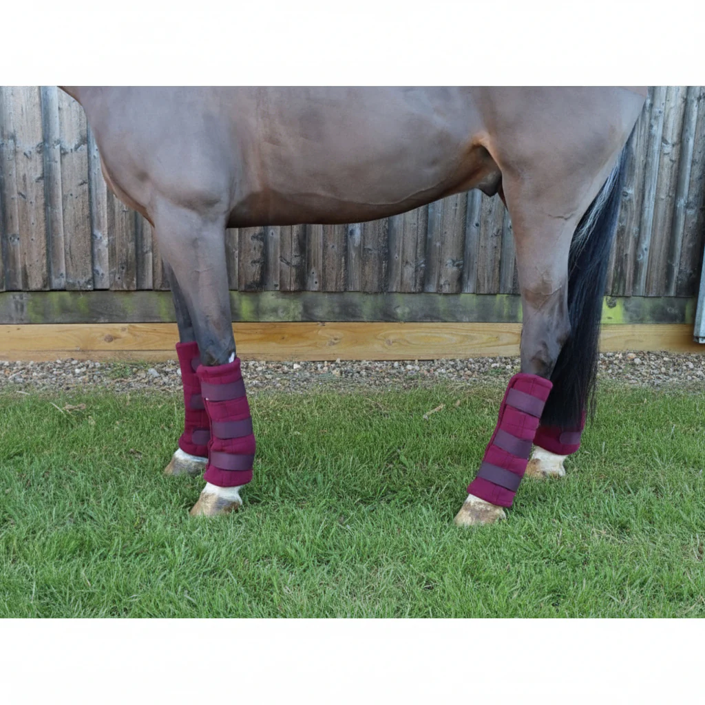 Triple Layer Wicking Leg Wrap Set - Burgundy - Image 4